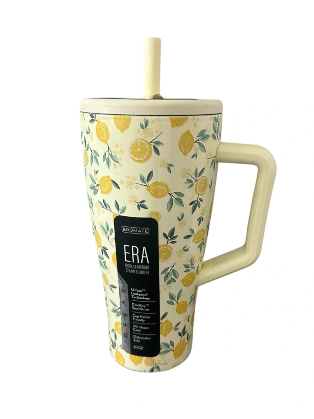 Brumate Era 30oz Straw Tumbler 🍋 Limoncello Lemon Floral Print NEW!!